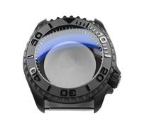 PVUVTNAHW 42mm Steel Black Matte Waterproof Watch Case with Sapphire Crystal Compatible for Nh35 Nh36 Movement 28.5mm Dial Mods