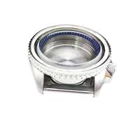 PVUVTNAHW 42mm Watch Case Compatible for NH35/ NH36 Movement Sapphire Glass 316L Steel Watches Case Watch Accessories for Men(Blue)