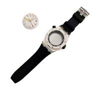 PVUVTNAHW 42MM Watch Case Set Watch Accessories with Chapter Ring Strap Dial Hands Men's Steel Case Compatible for NH35 Movement(NO.2)
