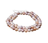 PVUVTNAHW 5-6mm Potato Shaped Beads Mixed Color Natural Freshwater Pearl for Jewelry Making DIY