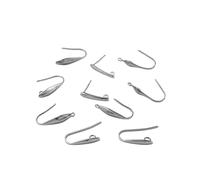PVUVTNAHW 50pcs Stainless Steel Fish Hook Earrings Hypoallergenic Ear Wires Findings for DIY Dangle Earring Women Jewelry Making(12X19mm)