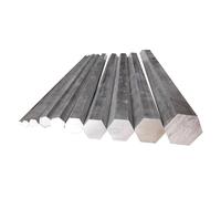 PVUVTNAHW 6061 Aluminum Hexagonal Rod Side Length 4-40mm Solid Metal AL Alloy Rod Length 500MM(2PC H16x500MM)