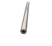 PVUVTNAHW 6063 T5 Outer Hexagon Inner Circle Aluminum Alloy Tube Hexagonal Aluminum Rod Opposite Side 5 6 7 8mm(12x6.5mm)