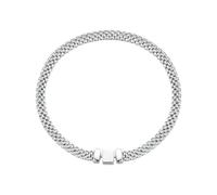 PVUVTNAHW 925 Sterling Silver Classic Knitted Bracelet Bangle For Women Luxury Anniversary Party Jewelry(17cm)