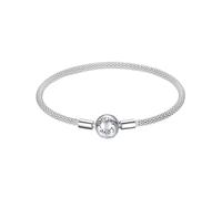 PVUVTNAHW 925 Sterling Silver Forever Love Bracelet For Women Fit Anniversary Brand DIY Beads Charm Jewelry(19cm)