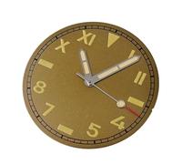 PVUVTNAHW Classic 29mm Pilot Style Watch Dial Face + Hands Set Arabic Numerals Compatible for NH35 NH36 Automatic Movement(Dial Hands E)