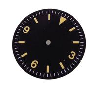 PVUVTNAHW Classic 29mm Pilot Style Watch Dial Face + Hands Set Arabic Numerals Compatible for NH35 NH36 Automatic Movement(Only dial H)