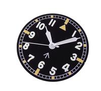 PVUVTNAHW Classic 29mm Pilot Style Watch Dial Face + Hands Set Arabic Numerals Compatible for NH35 NH36 Automatic Movement(Dial Hands C)