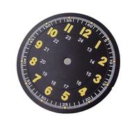PVUVTNAHW Classic 29mm Pilot Style Watch Dial Face + Hands Set Arabic Numerals Compatible for NH35 NH36 Automatic Movement(Only dial A)