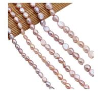 PVUVTNAHW Natural Freshwater Pearl Irregular Punch Loose Beads for Jewelry DIY Bracelet Necklace Accessories(Lavender,6-7mm)