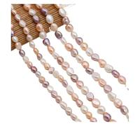 PVUVTNAHW Natural Freshwater Pearl Irregular Punch Loose Beads for Jewelry DIY Bracelet Necklace Accessories(Multi,5-6mm)