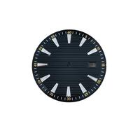 PVUVTNAHW New 33.5mm Watch Dial Green Luminous Watch Faces Men's Watch Replacement Parts Compatible for NH35/NH36/4R/7S Movement(E)