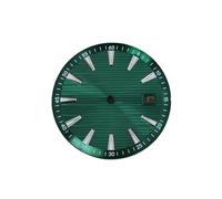 PVUVTNAHW New 33.5mm Watch Dial Green Luminous Watch Faces Men's Watch Replacement Parts Compatible for NH35/NH36/4R/7S Movement(H)