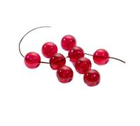 PVUVTNAHW Red Synthetic Corundum 5# Round Ball Ruby Perforated Bead For Jewelry Making(Full hole Ruby-6mm 50pcs)
