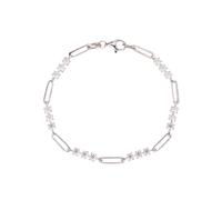 PVUVTNAHW Round 3MM Moissanite Bracelet for Women 925 Sterling Silver Adjustable Chain Bracelets Jewelry(Silver Color_18cm)