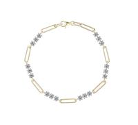 PVUVTNAHW Round 3MM Moissanite Bracelet for Women 925 Sterling Silver Adjustable Chain Bracelets Jewelry(Gold Color_18cm)