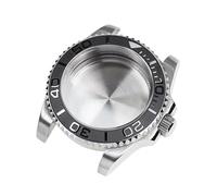 PVUVTNAHW Silver Case with Sapphire Crystal Water Resistant Compatible for NH35 Nh36 Nh34 Automatic Mechanical Movement Watch Case(1)