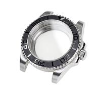 PVUVTNAHW Silver Case with Sapphire Crystal Water Resistant Compatible for NH35 Nh36 Nh34 Automatic Mechanical Movement Watch Case(2)