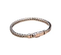 PVUVTNAHW Solid S925 Silver Handmade Woven Retro Domineering Style Ppersonality Keel Man And Woman Bracelets Gift(5mm24cm)