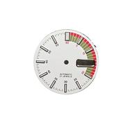PVUVTNAHW Watch Dial 28.5mm Mechanical Watch Face Modification Parts Compatible for NH36A/ 4R36 Movement Green Luminous(White)