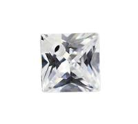 PVUVTNAHW White 5x5mm-12x12mm Square Shape Cubic Zirconia Stone With Hole Loose Cz Gems For Jewerly Making(10pcs-10x10mm)