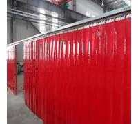 PVWelding Protection StripSmooth Red PVRoll for ElectriWelding Points & ArProtection 1.05 x 2.3 m Ideal for Rolling Doors & Safety Eyelets