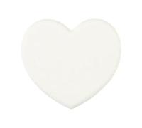PVXMQFFA Place mats for table 3pcs Heat Resistant Silica Mat Thicker Drink Cup Non-slip Pot Coasters Heart-shaped Placemat-white-l