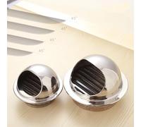 PVYGDXYI 1 Piece Round Wall Vent Outlet Cover with Screen Mesh Soffit Vent Ventilation Grill Hood 304 Stainless Steel Exhaust Vent 2" 3.9" 5.9" 7" 9.8" (Size : 4.3in-110mm)
