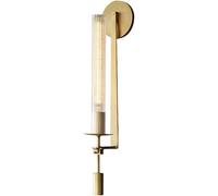 PVYGDXYI American Country Retro Wall Lamp, Minimalist Designer Bracket Light, Copper Decorative Bedside Lamp, Brass Bedside Led Wall Lamps,Chandelier -66