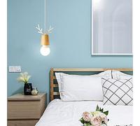 PVYGDXYI Creative Personality Pendant Light Adjustable Hanging Chandelier V-intage Farmhouse M-INI Hanging Ceiling Lamp for Kitchen Living Room Bedroom Hallway 1(White)