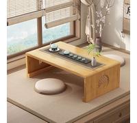 PVYGDXYI Folding Conference Table,Business Style Conference Room Table Flip Top Mobile Office Training Room desk, Wooden Meeting desk With Strong Metal Frame With Silent Wheels(Natura