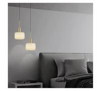 PVYGDXYI Light Luxury Bedside Pendant Light Modern Minimalist Design Dining Table Bedroom Study Room Hotel Room Marble Copper Chandelier,Modern Pendant Light