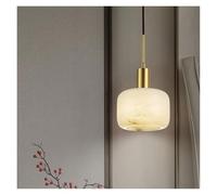 PVYGDXYI Light Luxury Bedside Pendant Light Modern Minimalist Design Dining Table Bedroom Study Room Hotel Room Marble Copper Chandelier,Modern Pendant Light