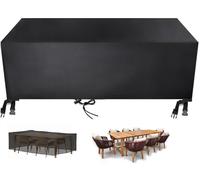 PVYGDXYI Outdoor Rattan Furniture Covers 255x160x90cm Waterproof Patio for Garden with Windproof Closure Buckle Protect Your Chair Table Sofa from the Elements