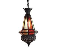 PVYGDXYI Pendant Light Fixture Creative Single Head Retro Nostalgia, Coffee Restaurant Bar Lighting， Glass Shade Suspension Light E27 Kitchen Island Light 1