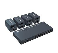 PW-DT2108 1X8 HDMI Extender Splitter 150m By Cat5e/Cat6/Cat7 Cable Support 1080P@60Hz Resolution Loop Out