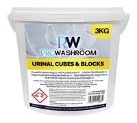 PW PROWASHROOM Urinal Channel Blocks 3KG - Lemon Fragrance - Non PDCB - Slow Dissolving - 30 Day Control