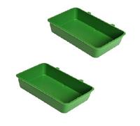 PW TOOLS 1/2/5 Pack Birds Cage Cup Food Feeder Holder Tray Bird Bath Tub Hanging Bathtub Bird Cage Supplies with 2 Side Hooks for Feeding Birds Parrot Cage Accessories