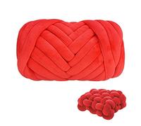 PW TOOLS Chunky Cotton Yarn, Arm Knitting Yarn, Jumbo Giant Bulky Yarn for Arm Knitting Handmade Throw Blanket Crafts Carpets, 1 Roll(20 Yards)