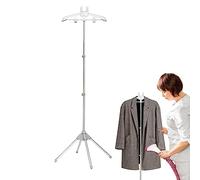 PW TOOLS Handheld Garment Steamer Rack, Garment Hanger Handheld Garment Steamer Clothes Rack, Telescopic Folding Standing Fabric Steamer Coat Hanger, Drying rack, Up to 160cm