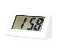 PW TOOLS Mute Electronic Clock Digital Clock, Small Digital Clock, Battery Operated LCD Desk Clock, Time Display Clock for Bedroom