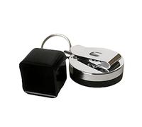 PW TOOLS Pool Cue Chalk Holder - Retractable Billiards Cue Chalk Bag | Key Chain Anti Lost Chalks Carrier with Belt Clip