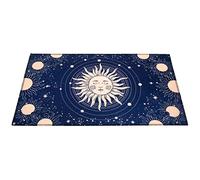 PW TOOLS Rectangle Altar Cloth | Rectangle Sun & Star Altar Cloth,Witchcraft Altar Astrology Tapestry, Wiccan Spiritual, Witch Tarot Sacred Cloth, Linen Prints Board Game Table, 60x36CM