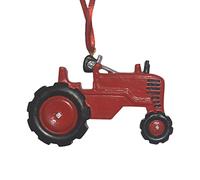 PW TOOLS Resin Tractor Ornament | Personalized Tractor Tree Decorations | Farm Ornaments | Tree Hanging Ornaments Car Decorations
