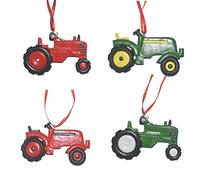 PW TOOLS Resin Tractor Ornament | Personalized Tractor Tree Decorations | Farm Ornaments | Tree Hanging Ornaments Car Decorations
