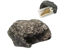 PW TOOLS Simulated Stone Key Box, Fake Key Stone, Fake Rock Simulate Stone Key Case, Hide a Key Outdoor Waterproof Key Hiders Safe Storage Lock Box for Outside Yard Garden