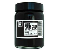 PW130ML # 49 Sakura Color black poster color 130ml (japan import).