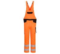 PW2 Hi-Vis Bib & Brace (Orange & Black) Small