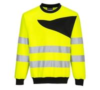 PW2 Hi-Vis Crewneck Sweatshirt (Yellow & Black) Small