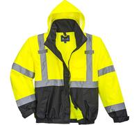 Portwest S365 Hi-Vis 3-in-1 Contrast Premium Bomber Jacket Polyester Lined